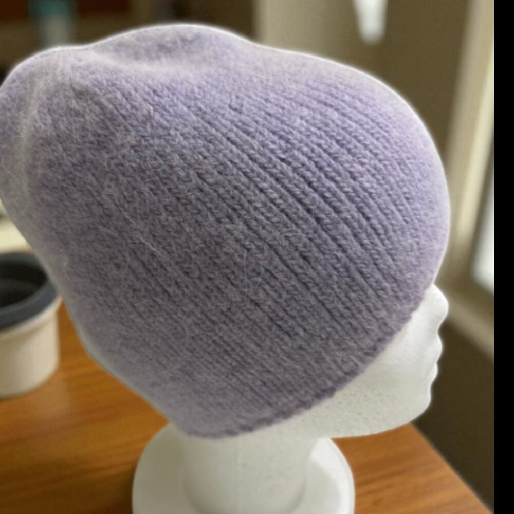 Women's Knitted Hat Lavender Color
